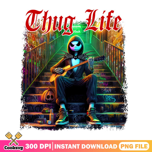 Jack Skellington Thug Life PNG, Halloween PNG, Nightmare PNG