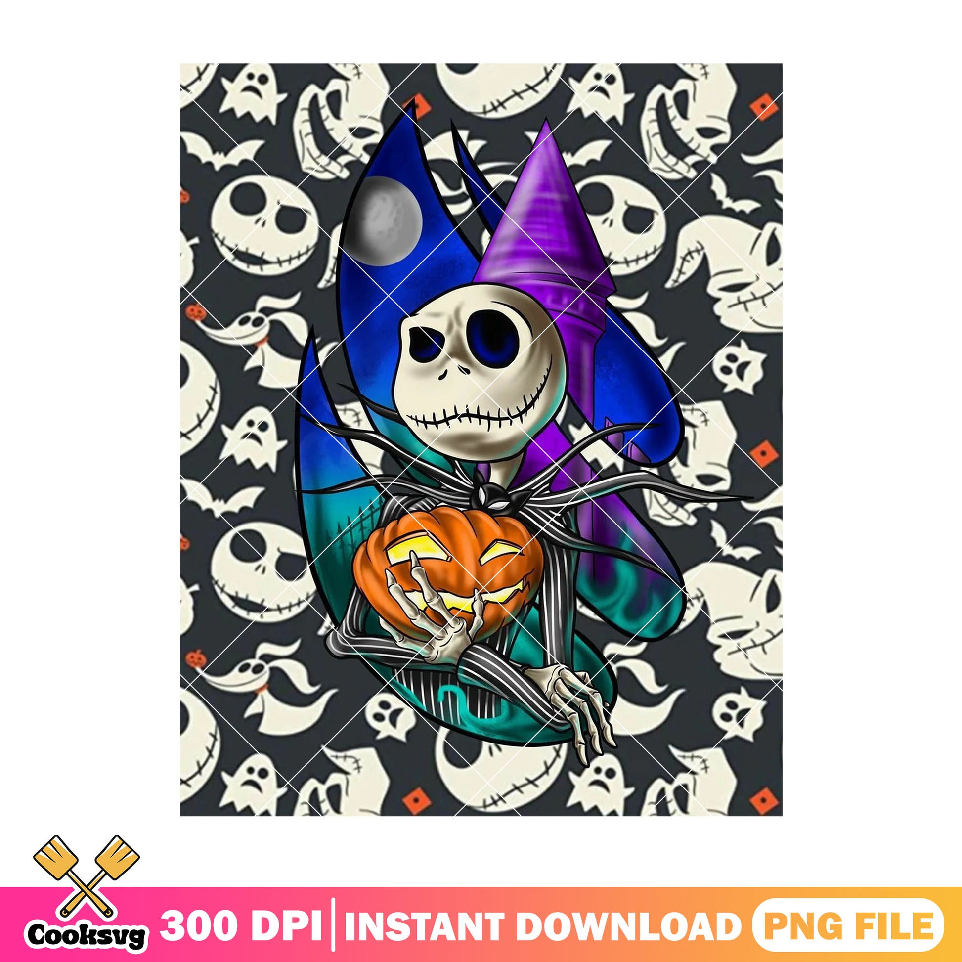 Jack and zero background png, spirit halloween png, disney zero png