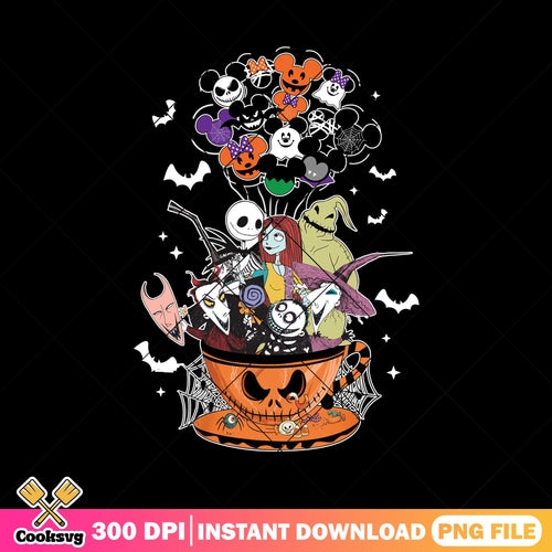 Jack friends cup pumpkin png, jack friends png, nightmare halloween png