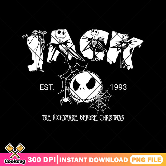 Jack head est 1993 png, scary halloween png, cartoon disney png