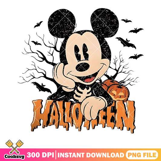 Jack o lantern mickey png, halloween art png, disney character png