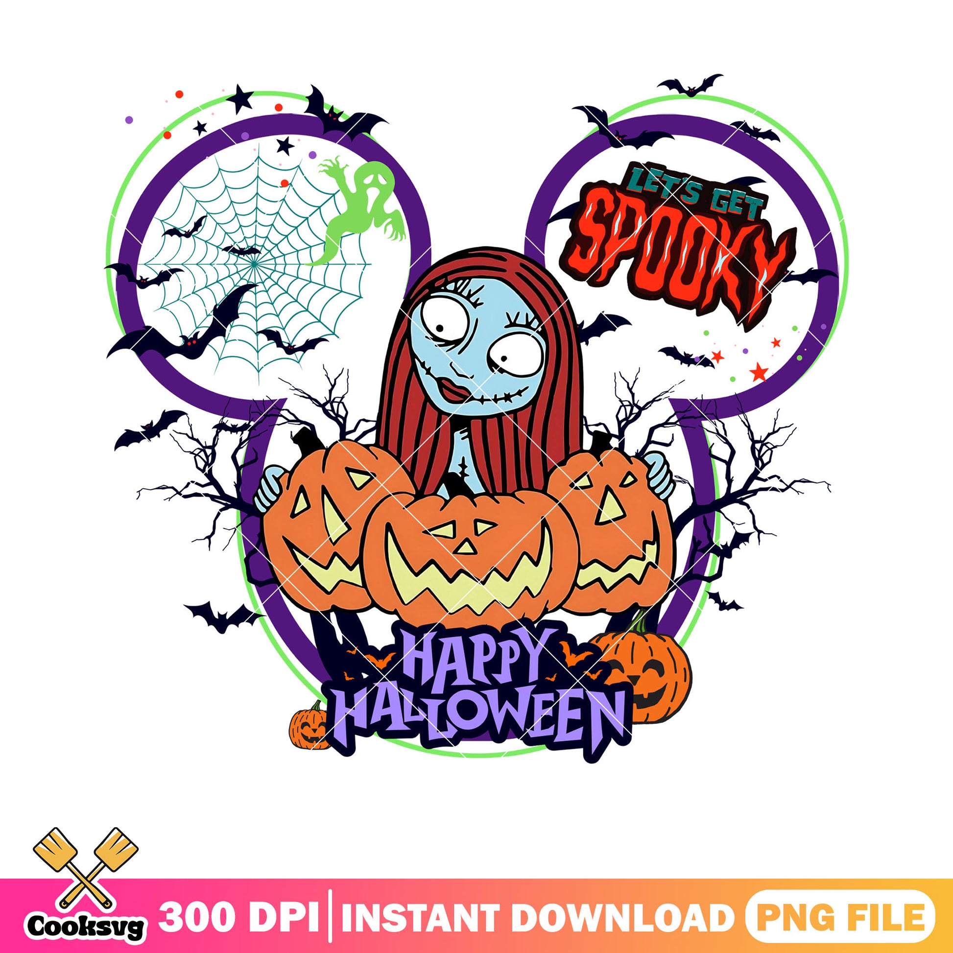 Jack skelington wife png, wicker pumpkin png, creepy halloween png