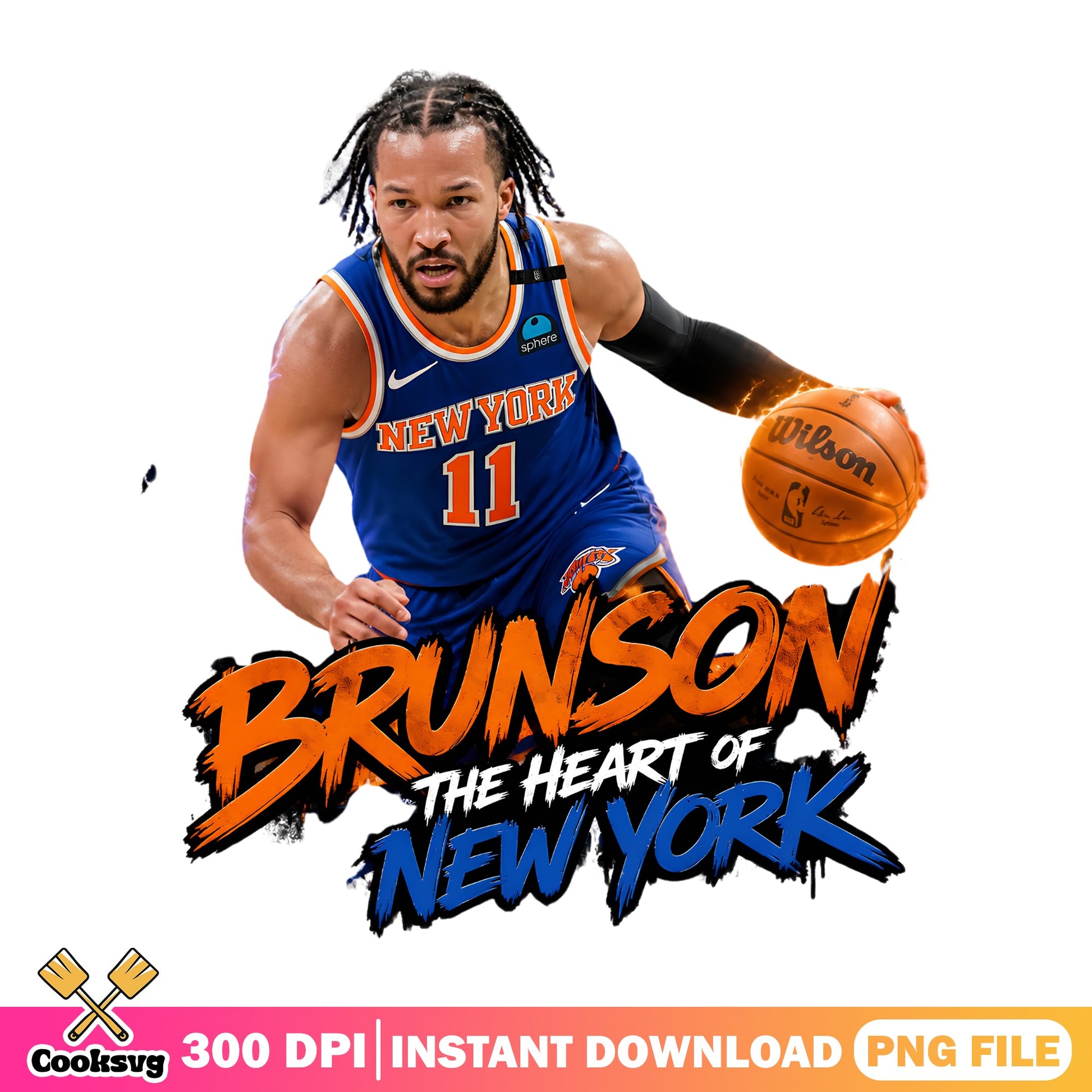 Jalen Brunson New York Knicks PNG, NBA Basketball PNG, Knicks PNG