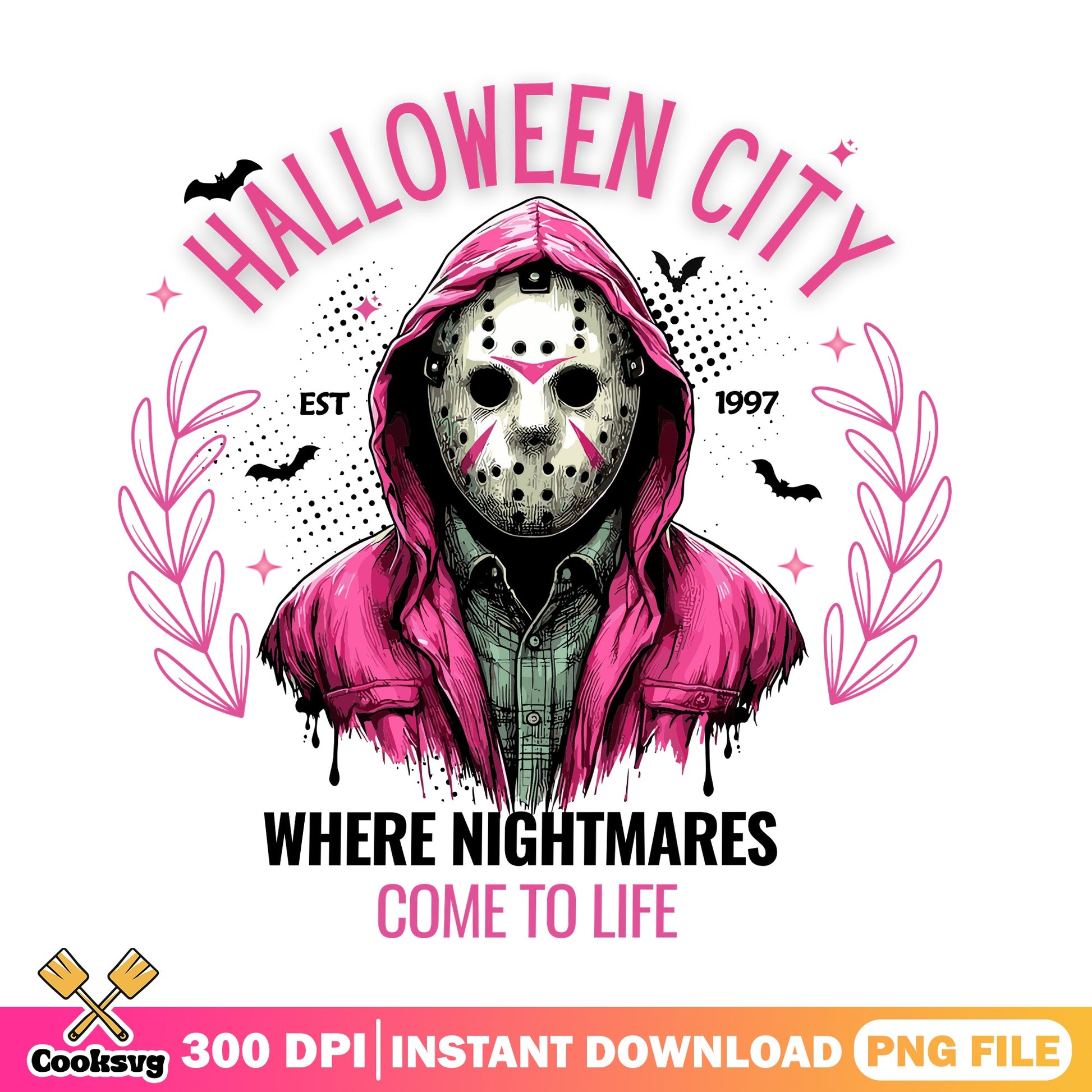 Jason Voorhees Halloween City PNG, Horror Movie PNG, Halloween PNG