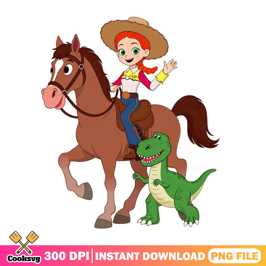 Jessie And Rex Toy Story PNG, Disney Pixar PNG, Bullseye PNG