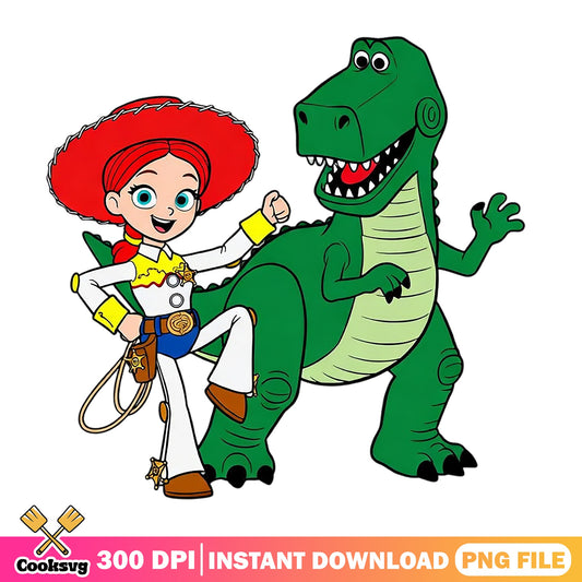 Jessie And Rex Toy Story PNG, Disney Pixar PNG, Toy Story PNG