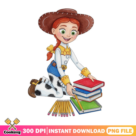 Jessie Toy Story Back To School PNG, Disney PNG, Teacher PNG
