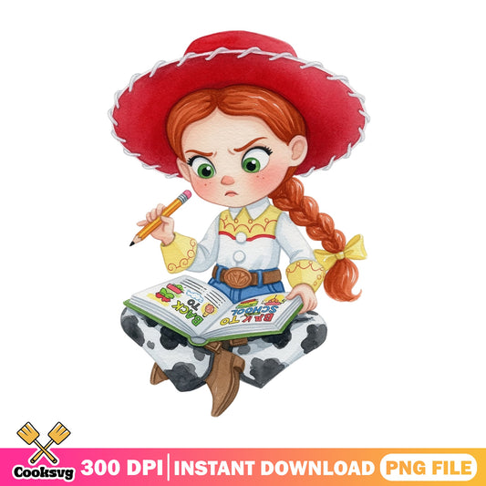 Jessie Toy Story Back To School PNG, Disney PNG, Toy Story PNG