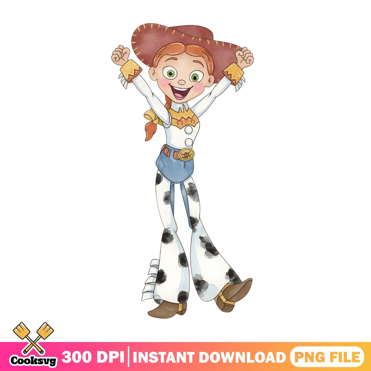 Jessie Toy Story PNG, Disney Pixar Cowgirl PNG, Toy Story PNG
