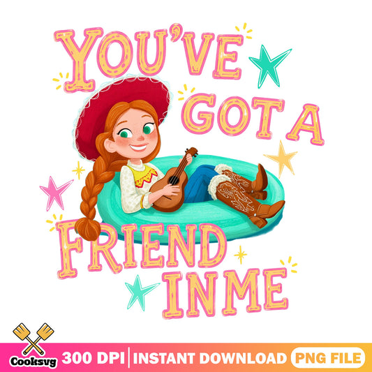 Jessie Toy Story You've Got A Friend In Me PNG, Disney PNG, Toy Story PNG