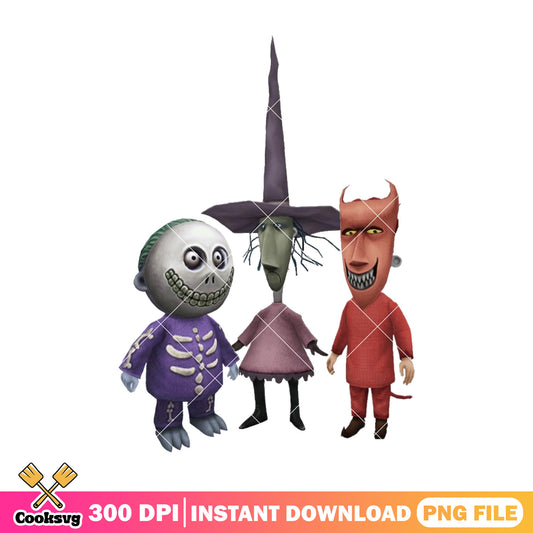 Jingle bam disney design png, happy halloween png, horror lock png