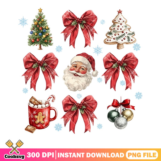 Jingle bell noel vibes png, santa claus png, merry christmas png