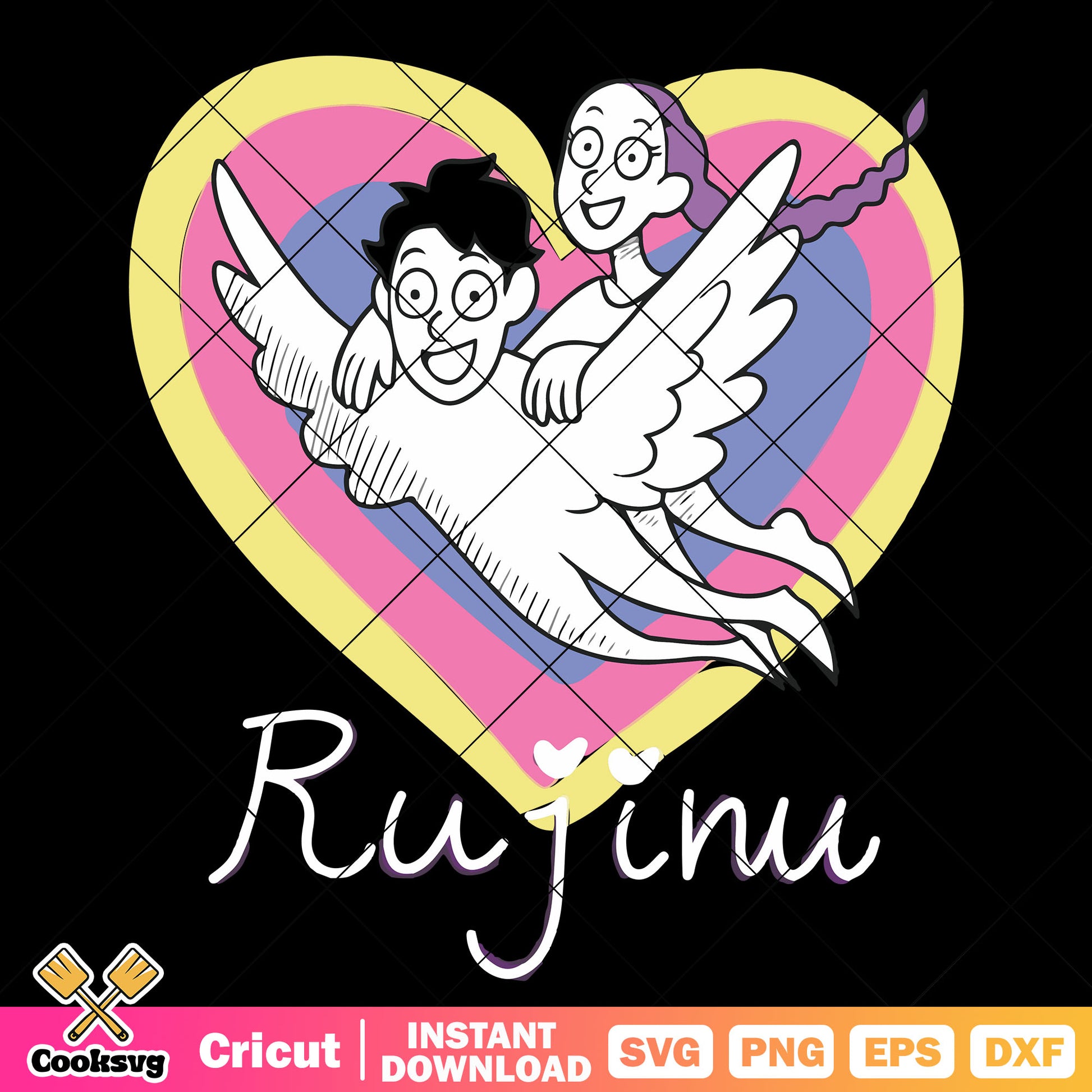 Jinu and ruji couple kpop svg, jinu saja svg, kpop demon hunters svg ...
