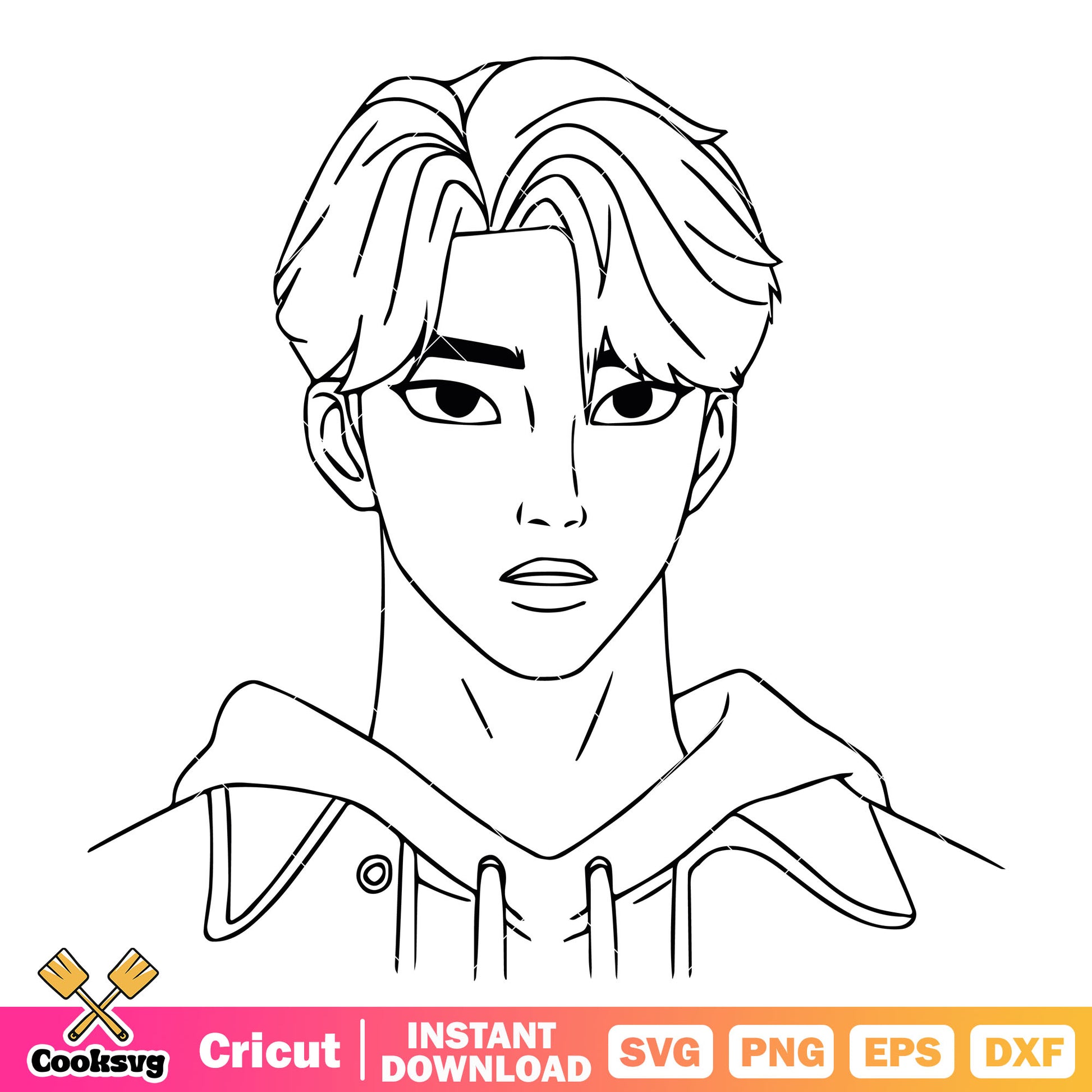 Jinu saja boys face svg, jinu saja svg, kpop saja boys svg