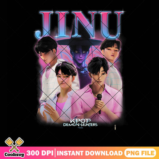 Jinu the handsome hunter png, jinu saja png, kpop hunters png
