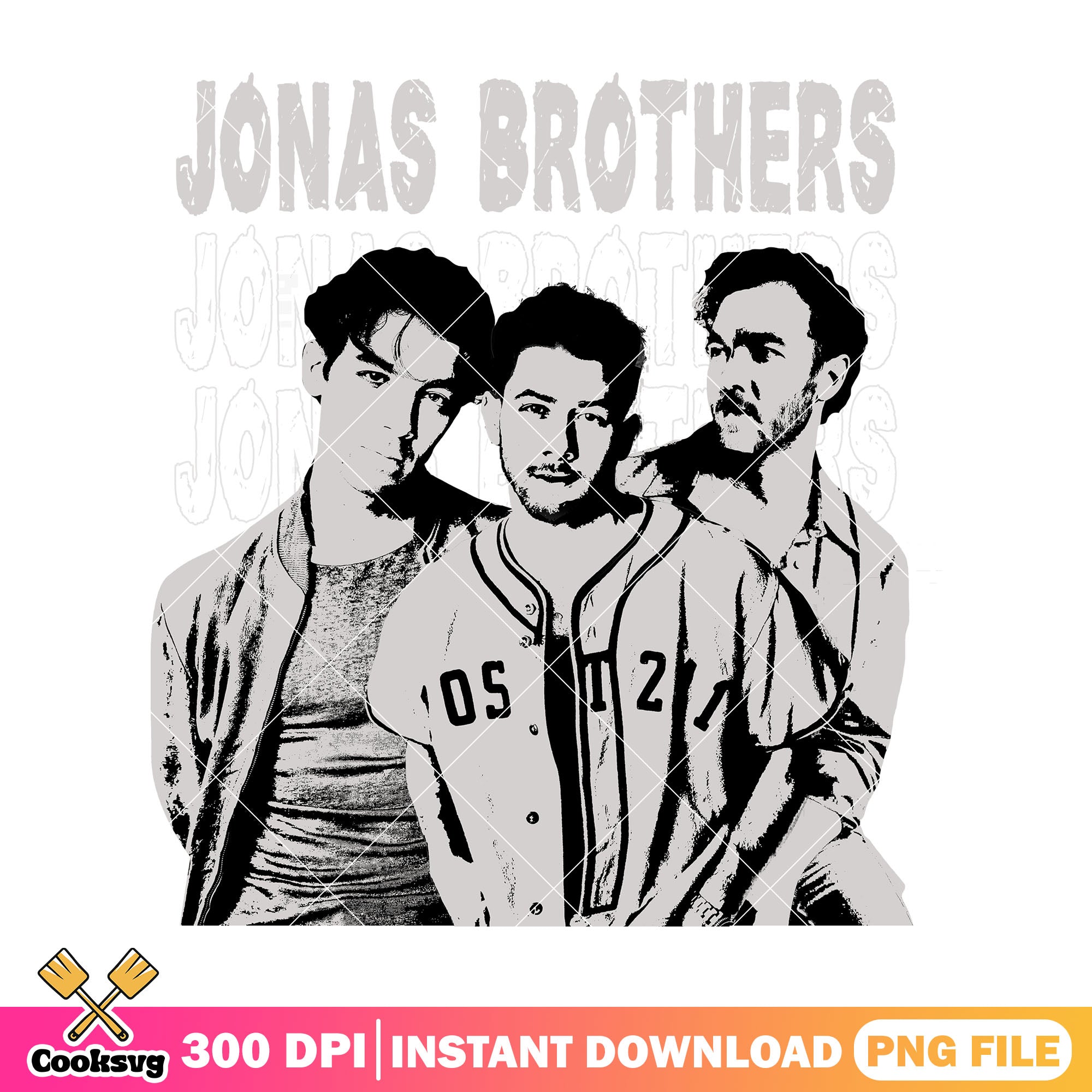 Jonas vintage colorless png, jonas brothers png, jonas