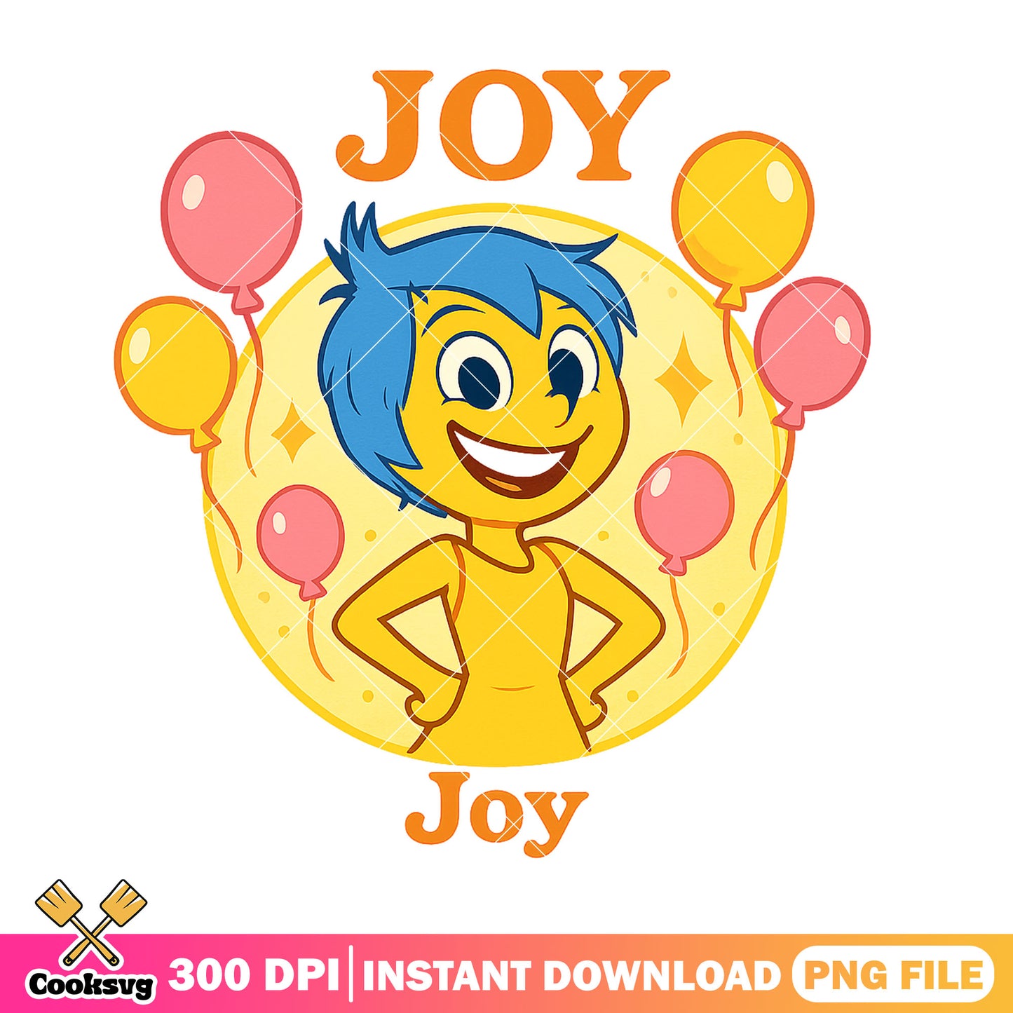 Joy design png, joy inside out png, inside out movie​ png
