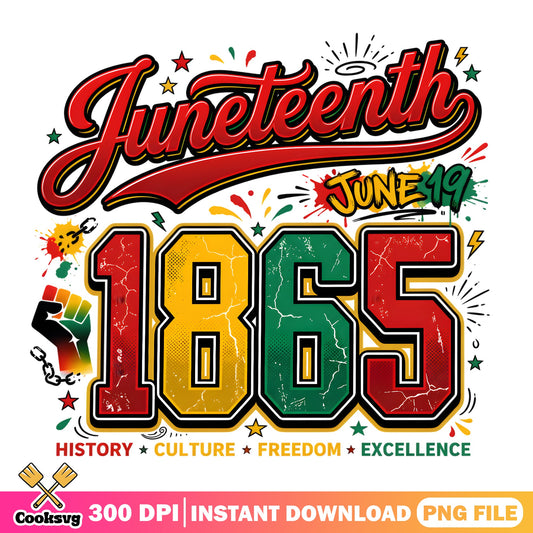 Juneteenth 1865 PNG, Black History Freedom PNG, June 19 PNG