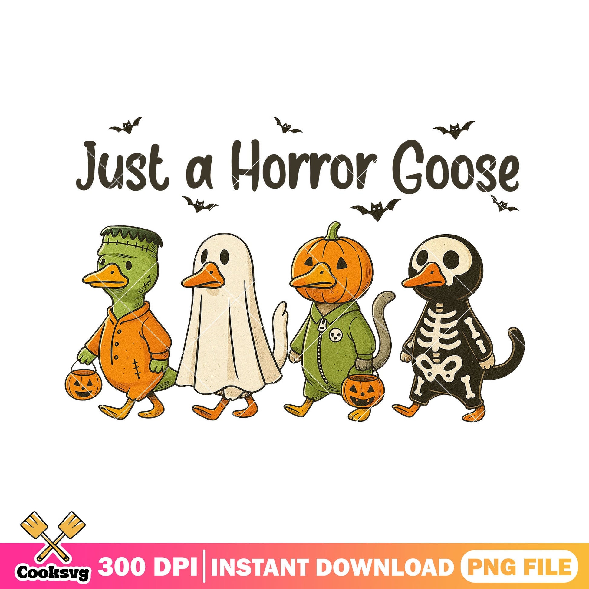 Just a horror goose png, halloween custome png, horror movie​ png