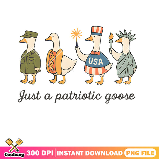 Just a patriotic goose usa png, patriotic goose png, goose america png