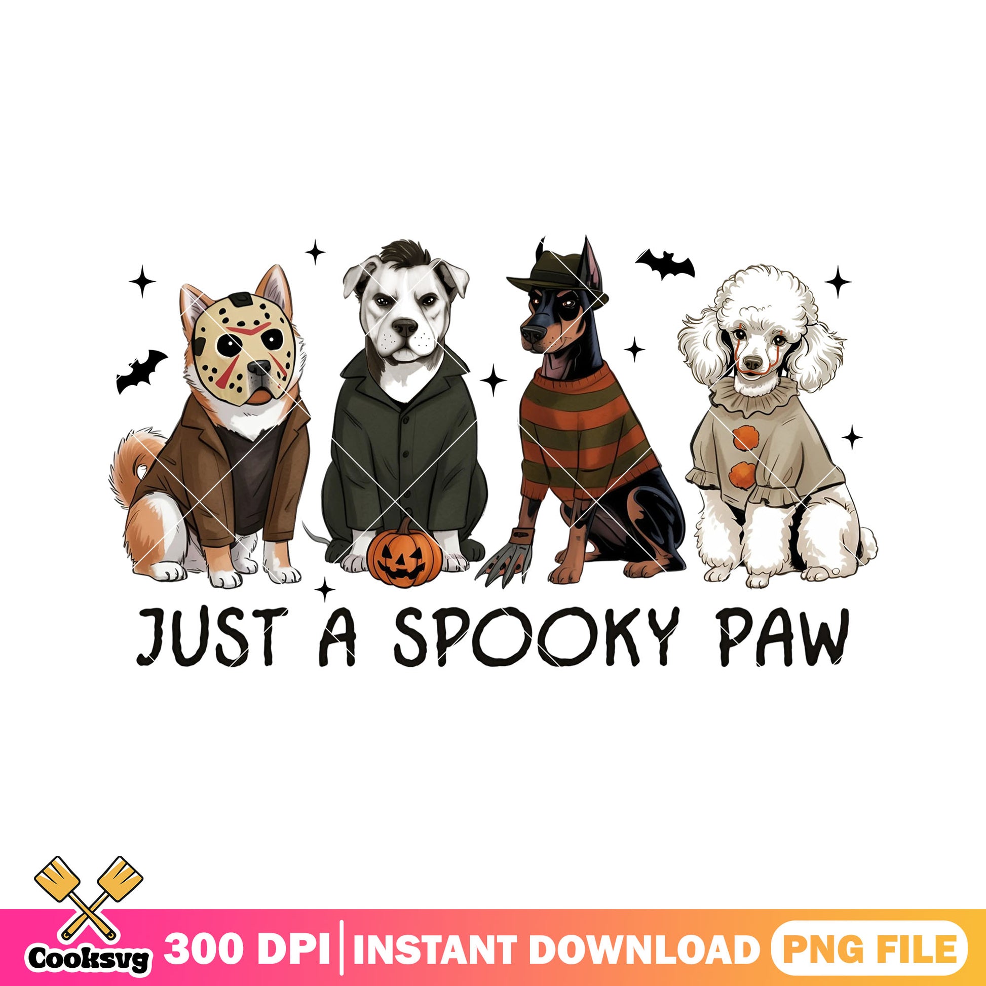 Just a spooky paw dog png, halloween custome png, dog man ​png
