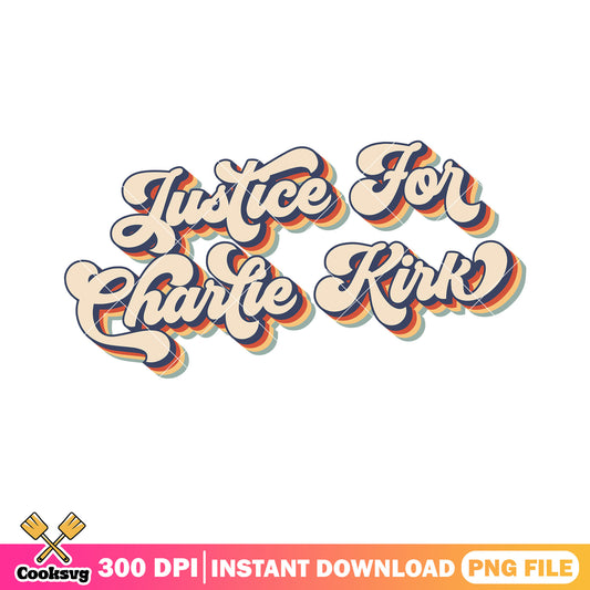 Justice for charlie kirk design png, Justice for Charlie png