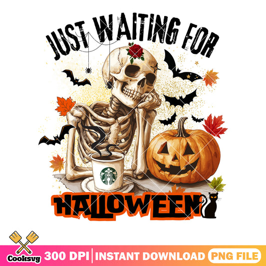Just waiting for halloween png, scary bats png, halloween scary png