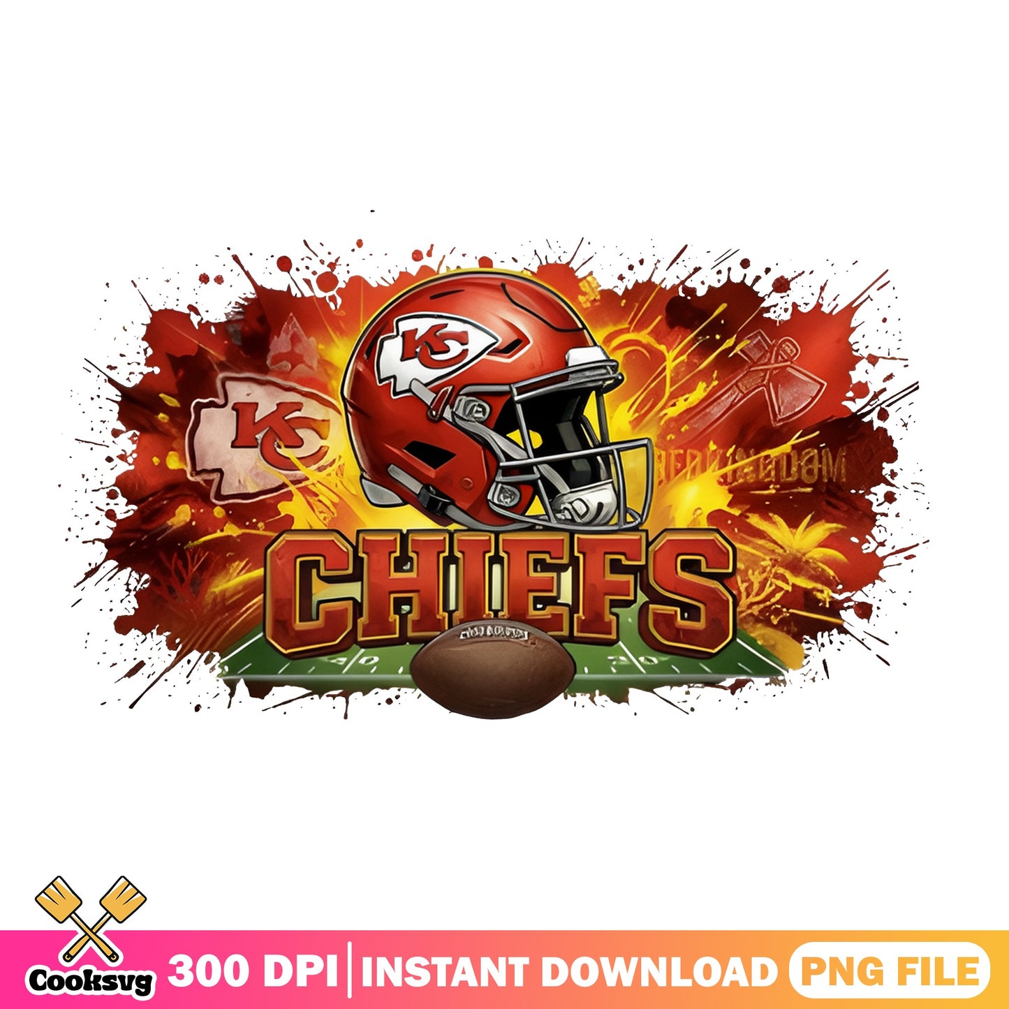 Kansas City Chiefs Football PNG, KC Chiefs PNG, NFL PNG