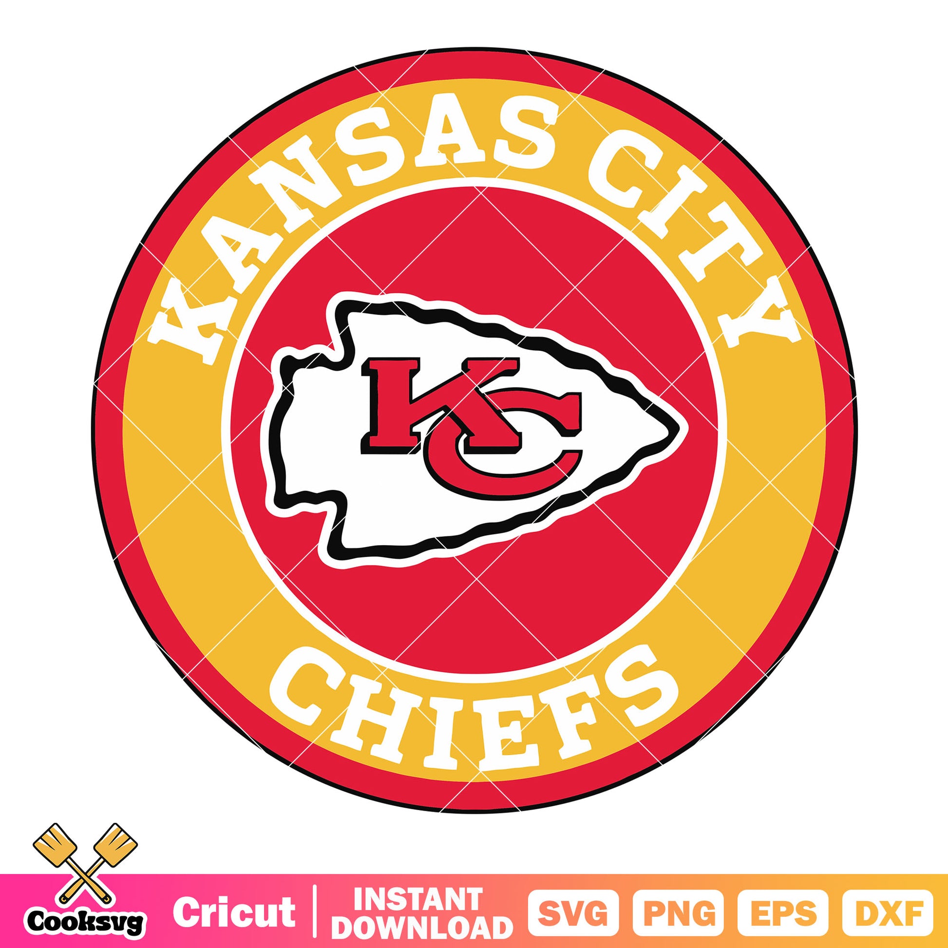 Kansas city logo football team svg, nfl logo svg, Kansas city chief svg