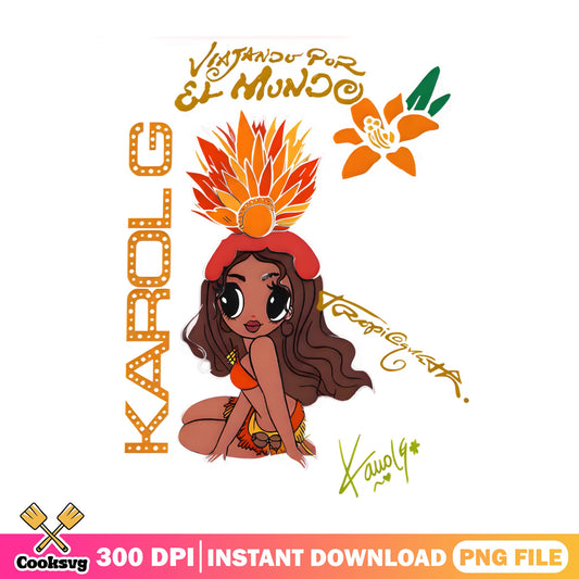 Karol G Tropicvlvs Viajando Por El Mundo PNG, Karol G PNG, Music PNG