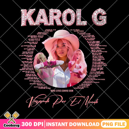 Karol G Viajando Por El Mundo Tour PNG, Concert PNG, Music PNG