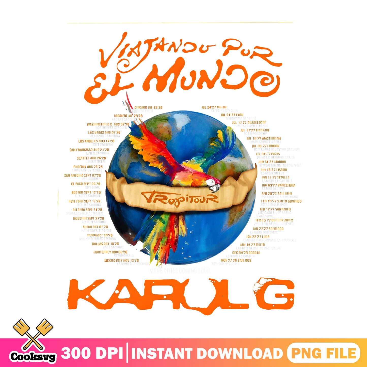 Karol G Viajando Por El Mundo Tour PNG, Tropitour PNG, Concert PNG