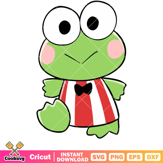 Keroppi cute frog svg, cute keroppi​ svg, sanrio cartoon svg