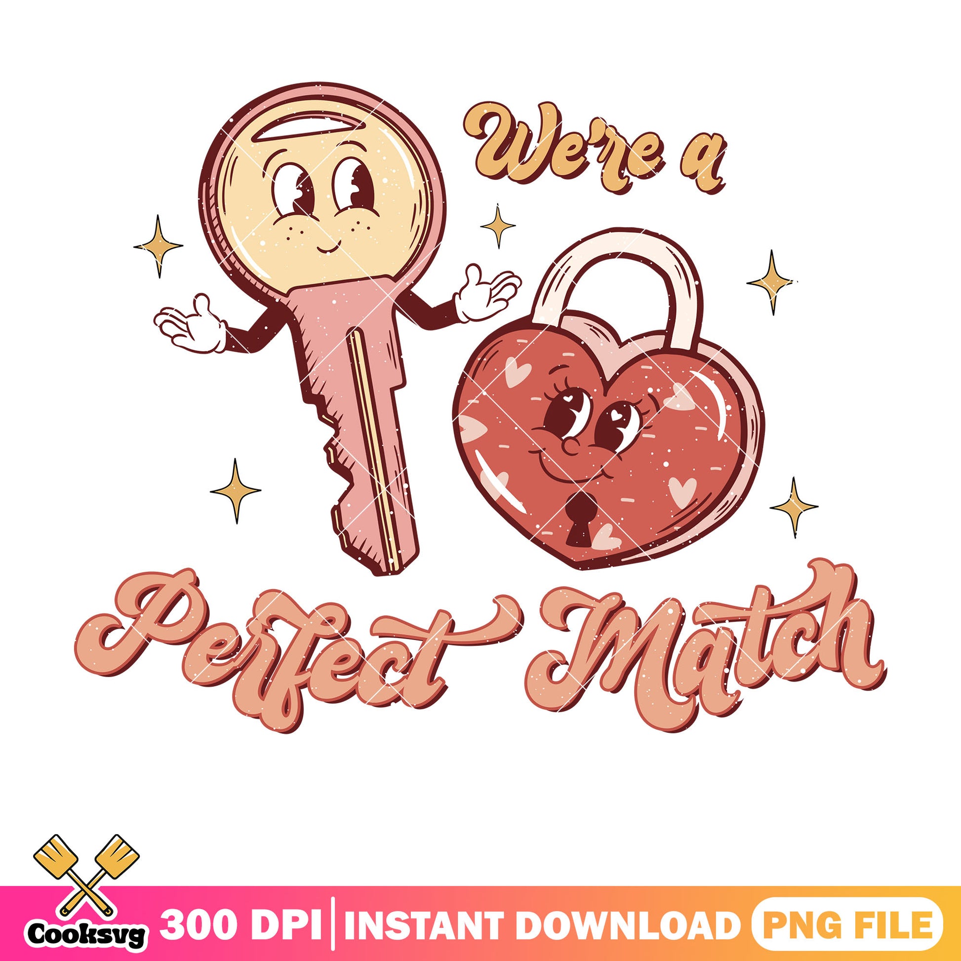 Key lock are perfect match valentine png, valentine quotes png