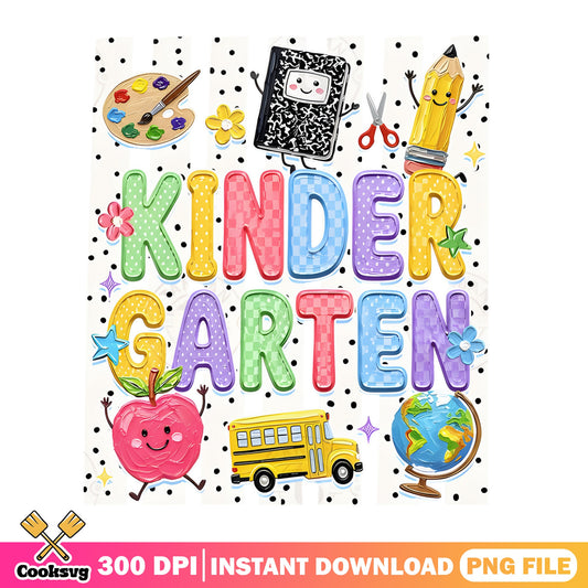 Kindergarten PNG, Back To School PNG, First Day Of School PNG