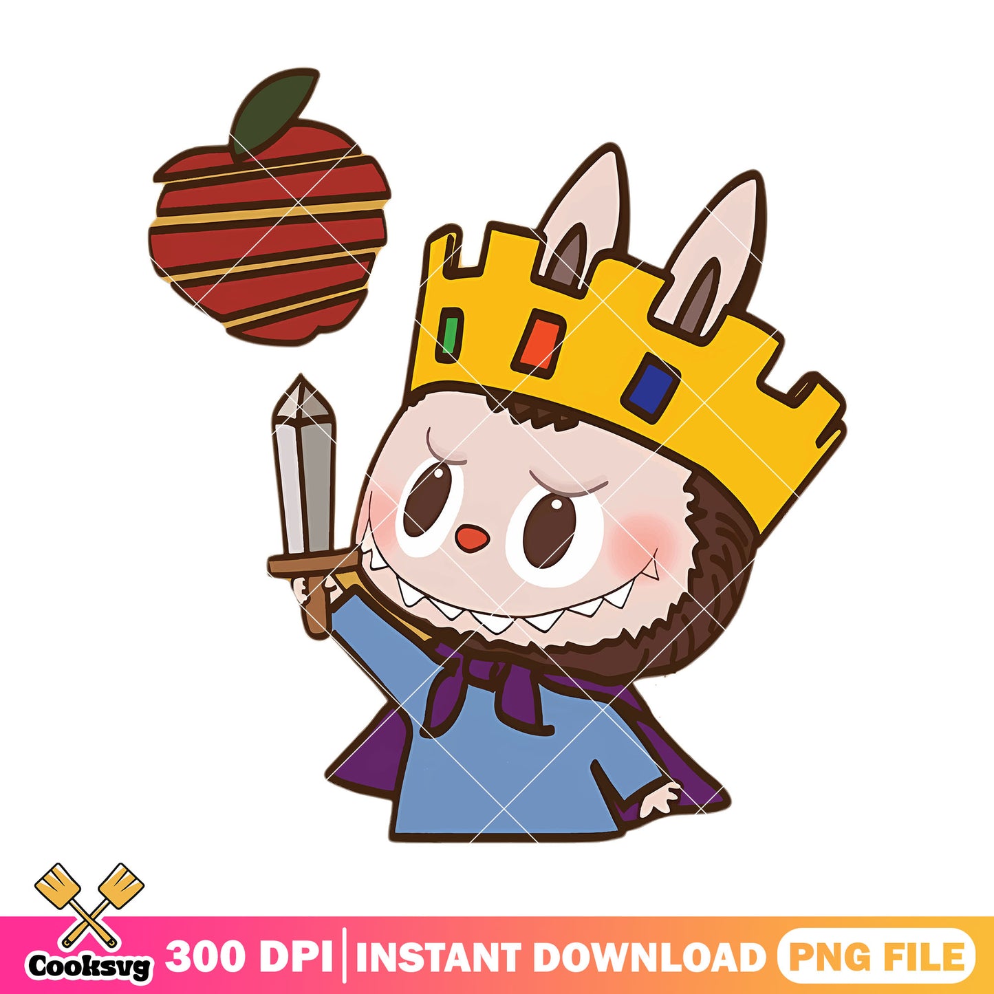 King labubu monster png, labubu cute png, labubu popmart png