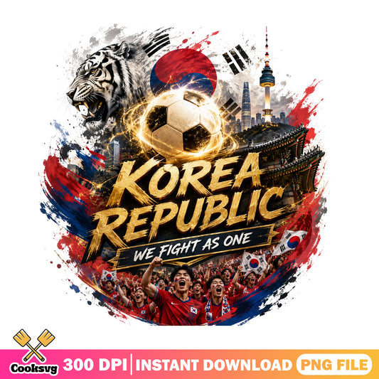 Korea Republic Soccer PNG, South Korea Football Fan PNG, Korean PNG