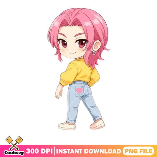 Kpop demon abby saja png, saja abby png, saja boys band png