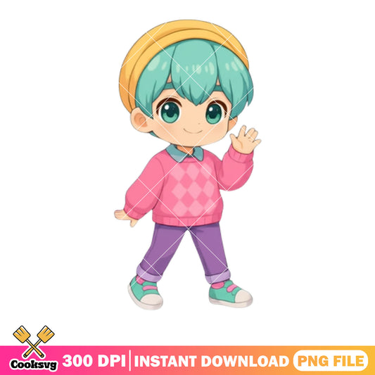 Kpop demon baby saja png, saja baby png, saja boys band png