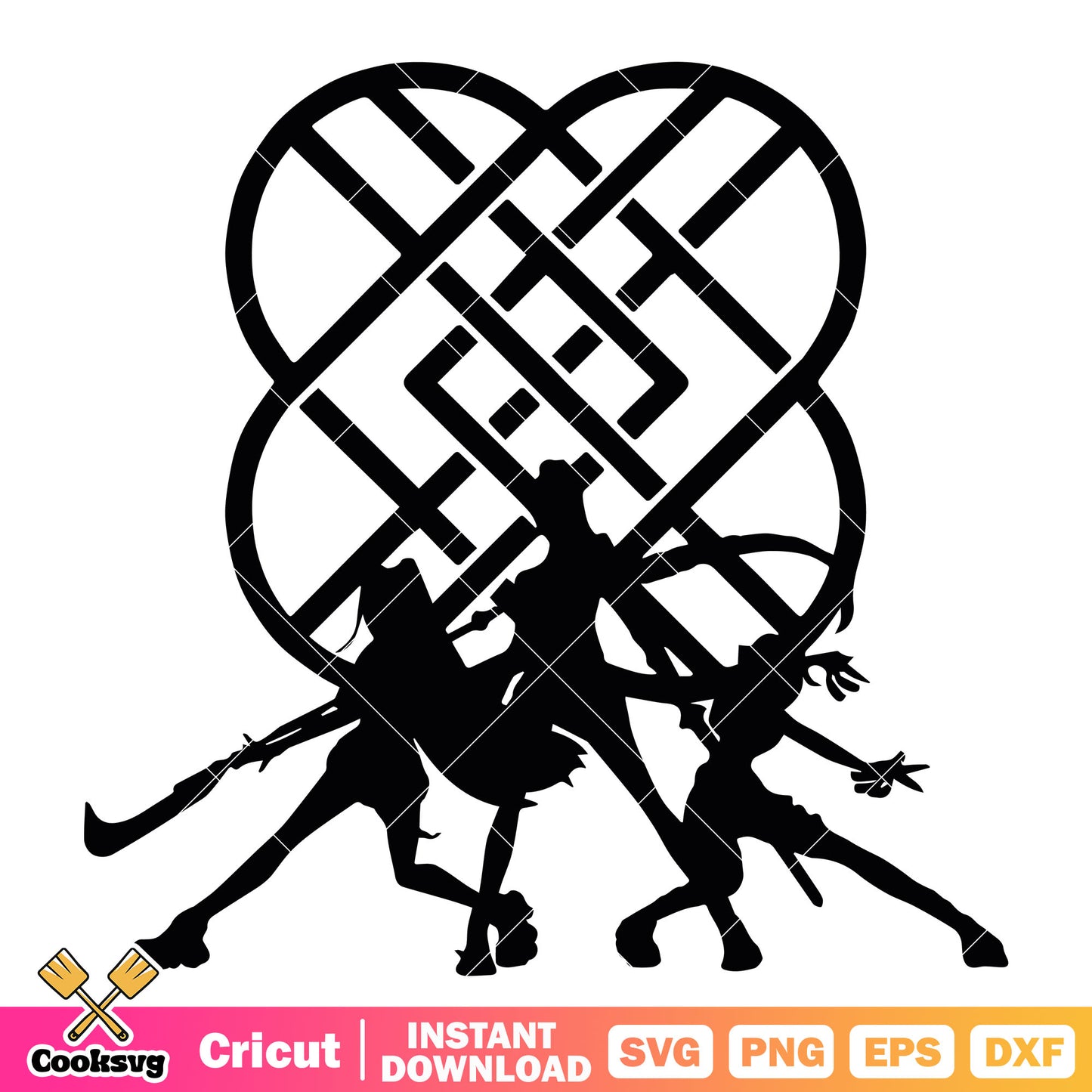 Kpop huntrix silhouette svg, huntrix netflix svg, huntrix movie svg