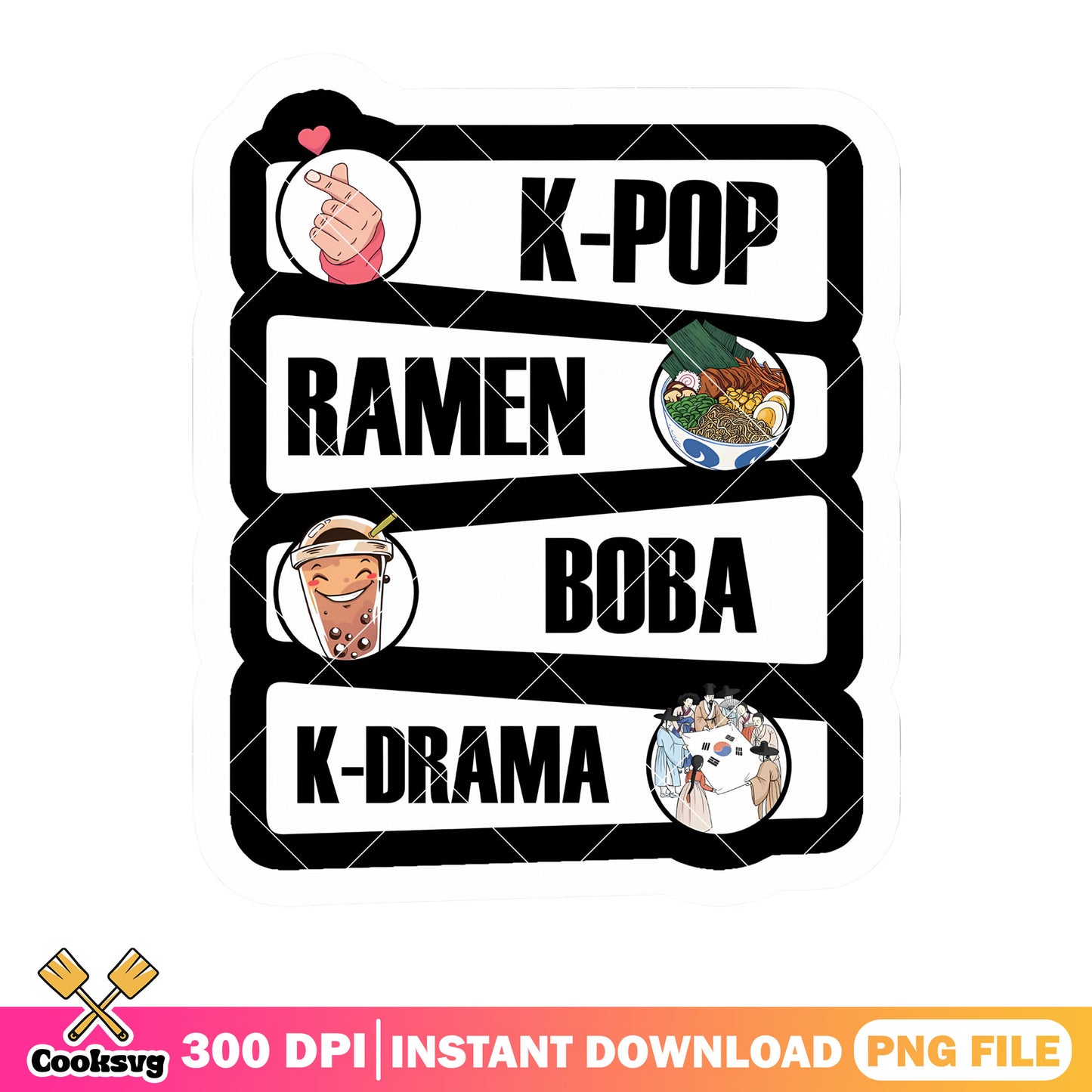 Kpop ramen boba k drama png, kpop fan png, kpop idols​ png