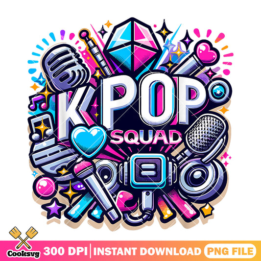 Kpop squad musical stuff png, kpop netflix png, kpop hunters png