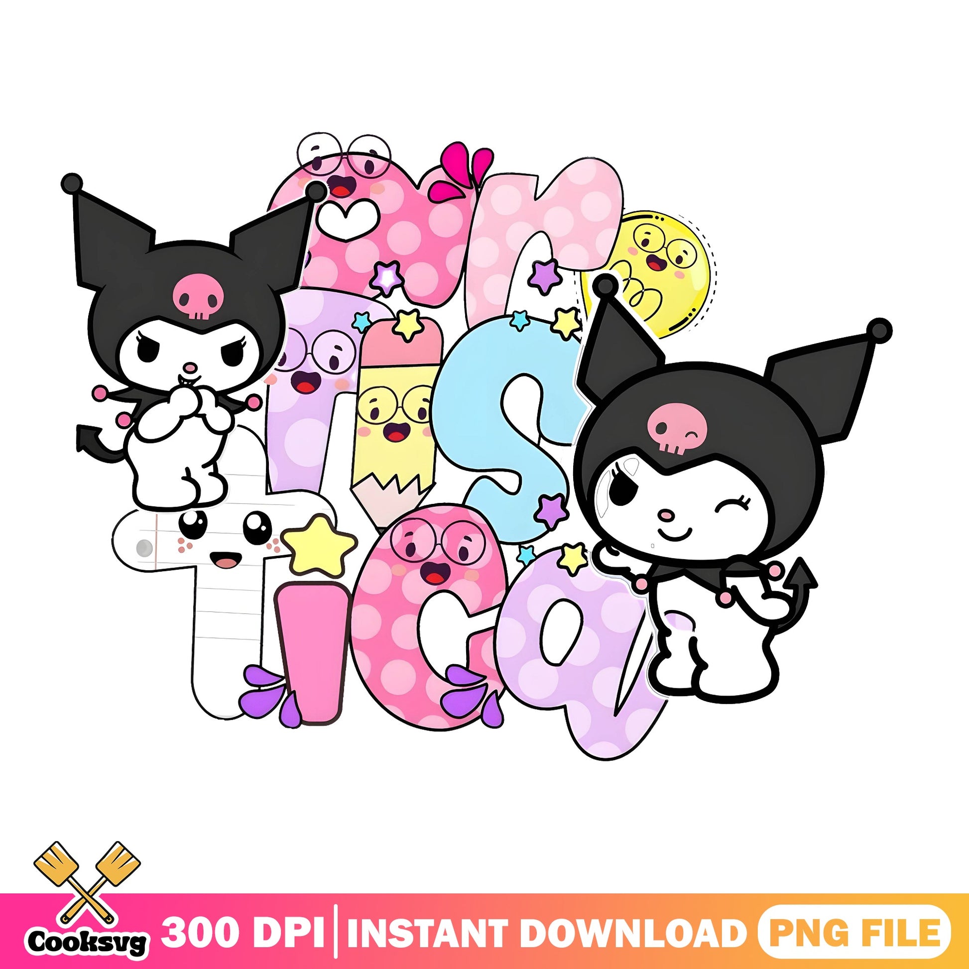 Kuromi Sanrio PNG, Kuromi Characters PNG, Sanrio Clipart PNG