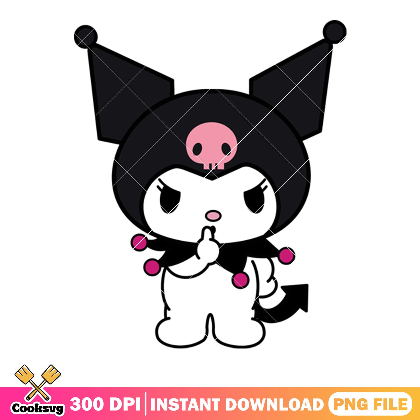 Kuromi hello kitty friends png, kuromi cartoon png, hello kitty png