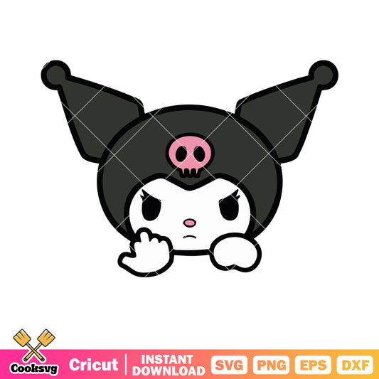 Kuromi hello kitty svg, pink hello kitty svg, kruromi svg
