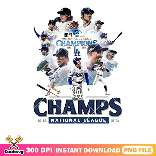 LA dodgers png, national league champions​ png, nl teams png