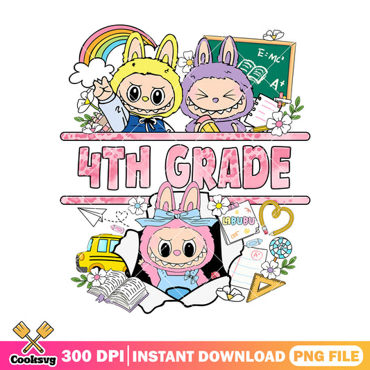 Labubu 4th grade png, labubu plush png, popmart labubu​ png