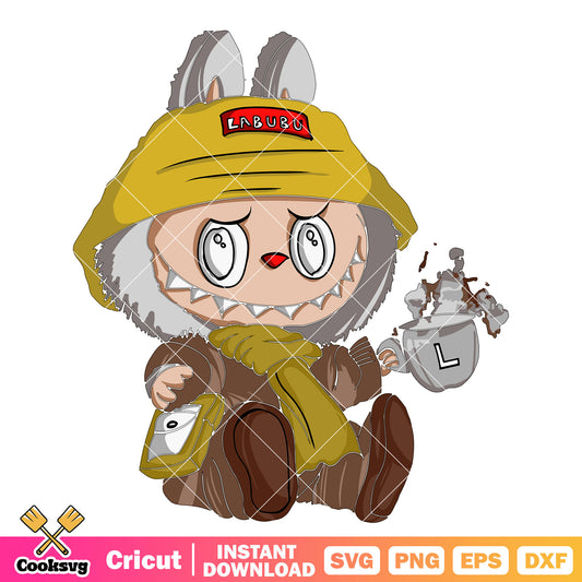 Labubu Cozy Mood Svg, labubu doll clothes​ svg, labubu dolls svg