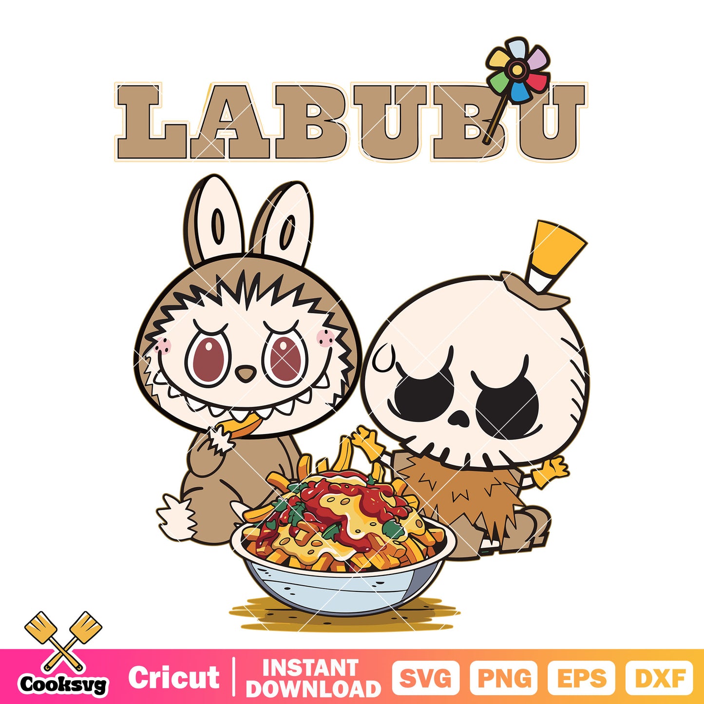 Labubu Snack Time Svg, labubu snack svg, labubu costume svg
