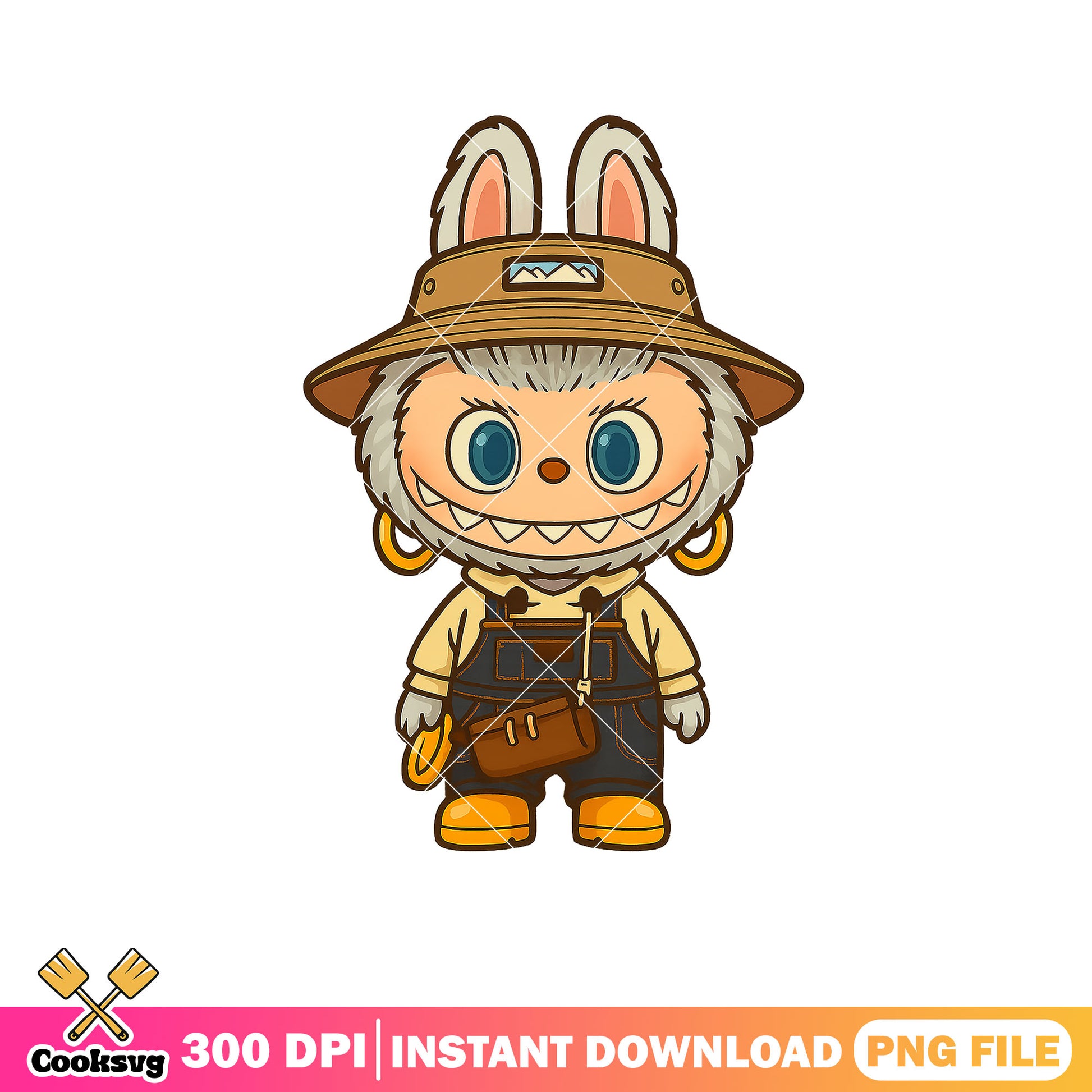 Labubu adventure bunny png, labubu costumes png, cute dolls png